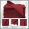 Lann's Linens Set of 12 Cloth Dinner Napkins, 20-inch Polyester Napkins, Washable and Reusable Fabric for Weddings, Hotels, Restaurants